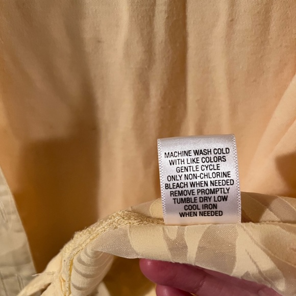 Studio Works Yellow Petite Two-Piece Blouse - Picture 6 of 10